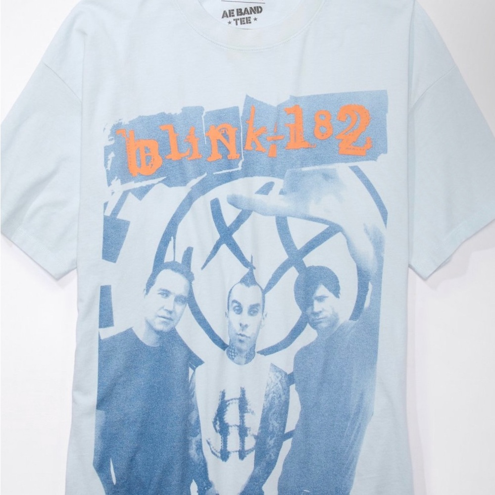 American Eagle Oversized Blink-182 Graphic Band T-Shirt Size Xs/Small - Picture 2 of 4
